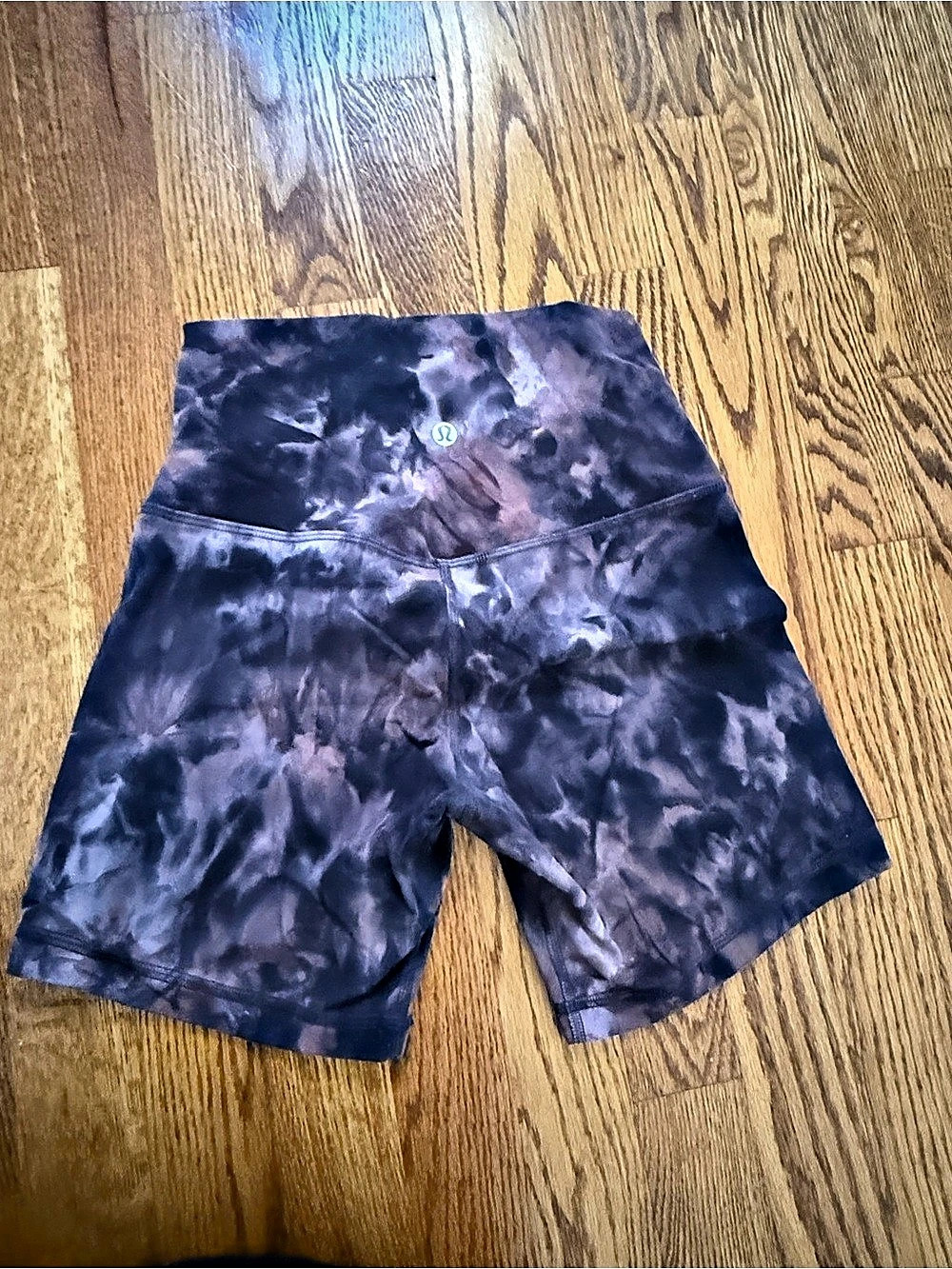 lululemon Align High-Rise Short 6" (Diamond Dye Graphite Grey Pink Pastel)